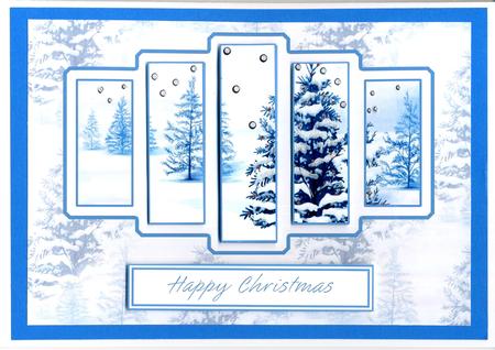 Brand New Christmas Winter Scene Panel Card Kit by Katie Silver