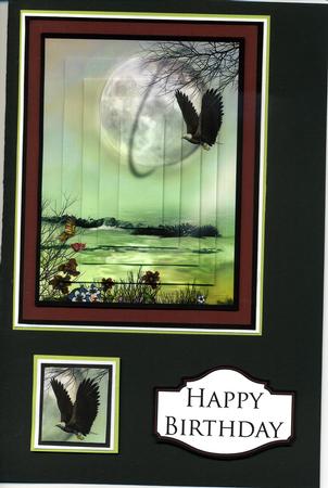 Eagle Fantasy Scene Topper & Pyramid by Katie Silver