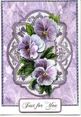 Pansies & Old Lace by Katie Silver