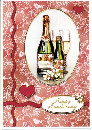 Champagne & Flowers Kit with Step by Step Decoupage by Katie Silver