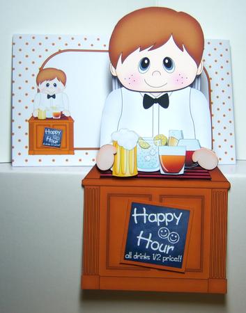3D on the Shelf Card Kit - Little Barman Reg by Katie Silver