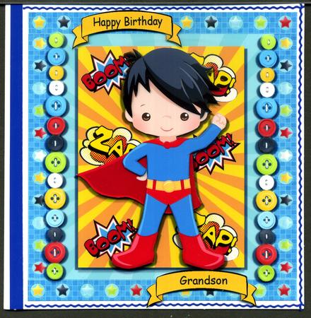 Super Hero Boy Red & Blue with Cape 8x8 Mini Kit by Katie Silver