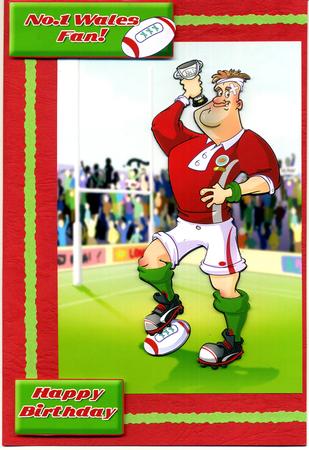 Rugby Dude Wales. Quick Card. by Katie Silver