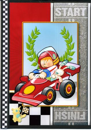Red Racing Boy 6 Sheet Including Decoupage Step by Step by Katie Silver