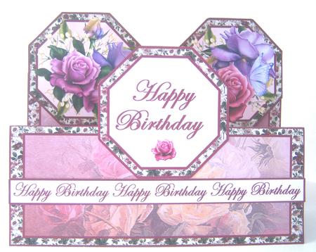 Double Tent Cards- Belle Epoque Roses by Katie Silver