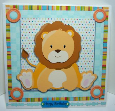 Cuddly Lion 8x8 by Katie Silver