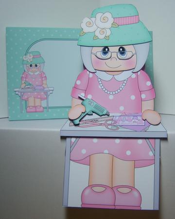 3D on the Shelf Card Kit - Gossip Galz - Crafting Carla by Katie Silver