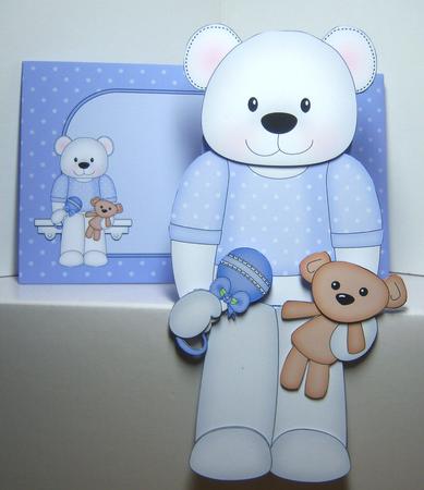 3D on the Shelf Card Kit - Bobbi Baby Bear by Katie Silver