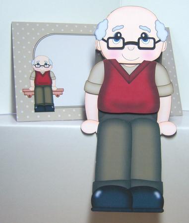 3D on the Shelf Card Kit - Old Man Arthur by Katie Silver