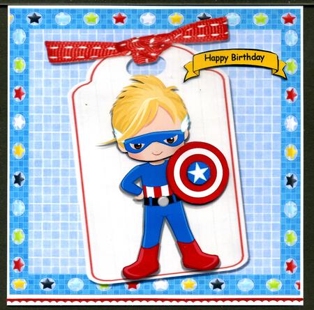 Super Hero in Tag 8x8 by Katie Silver