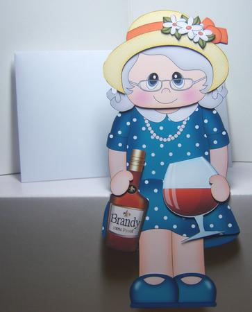 3D on the Shelf Card Kit - Gossip Galz - Brandy Bertha by Katie Silver
