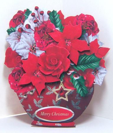Christmas Bouquet - Pots of Flowers Card Mini Kit by Katie Silver