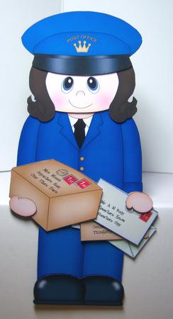 3D on the Shelf Card Kit - Little Postwoman Penny by Katie Silver