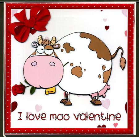 I Love Moo Valentine by Katie Silver
