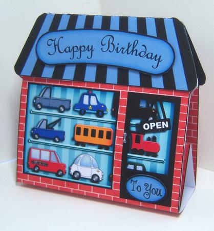 3D Little Model Shop Gift Card Holder by Katie Silver