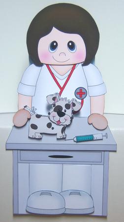 3D on the Shelf Card Kit - Little Vet Debs by Katie Silver