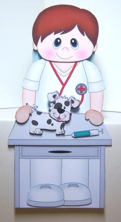 3D on the Shelf Card Kit - Little Vet Karl by Katie Silver