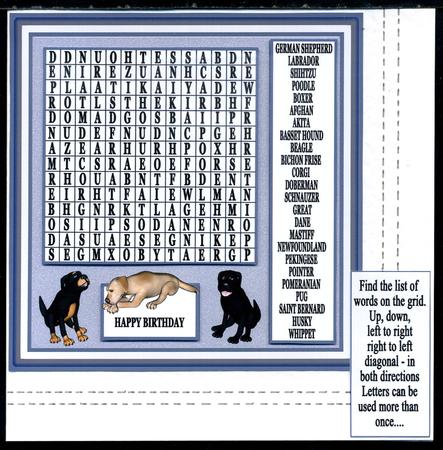 Wordsearch Dogs by Katie Silver
