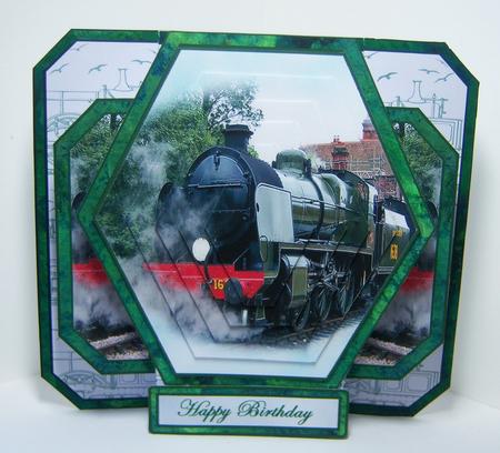 3D Double Pop-out - Full Steam Ahead. by Katie Silver