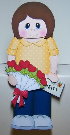 3D on the Shelf Card Kit - Kira's Flowers for Mum by Katie Silver