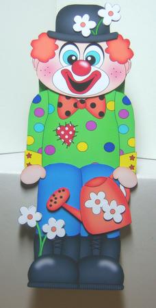 3D on the Shelf Card Kit - Jojo the Clown by Katie Silver