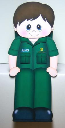 3D on the Shelf Card Kit - Little Nhs Paramedic Matt by Katie Silver