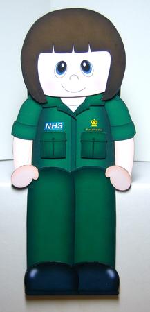 3D on the Shelf Card Kit - Little Nhs Paramedic Sheryl by Katie Silver
