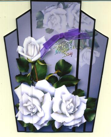 Art Deco Stacker - the White Tudor Rose by Katie Silver