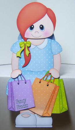 3D on the Shelf Card Kit - Shopping Teen Jesy by Katie Silver
