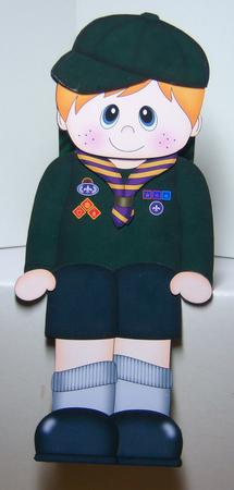3D on the Shelf Card Kit - Little Cub Scout Lowell by Katie Silver