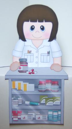 3D on the Shelf Card Kit - Little Pharmacist Kathlyn by Katie Silver