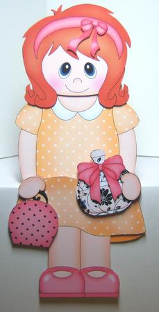 3D on the Shelf Card Kit - Little Perfumed Lady Robyn by Katie Silver
