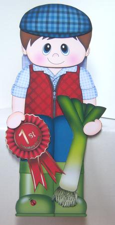 3D on the Shelf Card Kit - Village Show Leek Prize Morton by Katie Silver