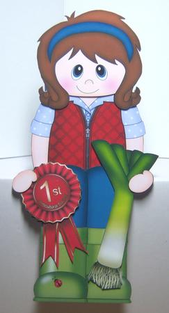 3D on the Shelf Card Kit - Village Show Leek Prize Noreen by Katie Silver