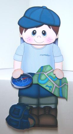 3D on the Shelf Card Kit - Little Rambler Boy Nathanial by Katie Silver