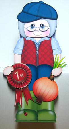3D on the Shelf Card Kit - Village Show Onion Prize Monica by Katie Silver