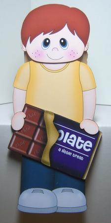 3D on the Shelf Card Kit - Little Chocolate Bar Boy Codi by Katie Silver