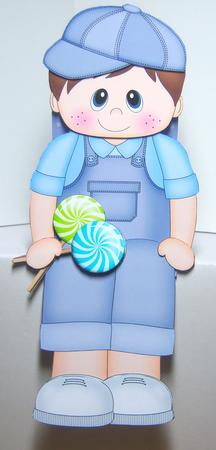 3D on the Shelf Card Kit - Little Lollipop Toddler Kristofer by Katie Silver
