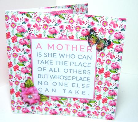 Pop Up Floral Mothers Day Card by Katie Silver