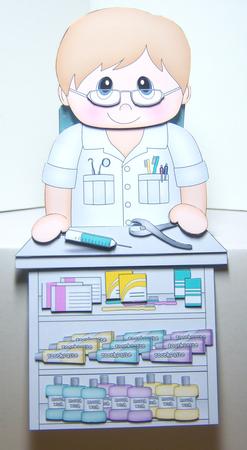 3D on the Shelf Card Kit - Dentist or Dental Nurse Collin by Katie Silver