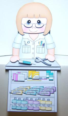 3D on the Shelf Card Kit - Dentist or Dental Nurse Nicolle by Katie Silver