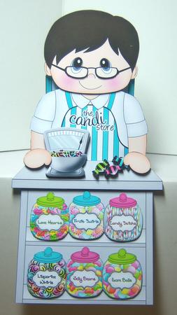 3D on the Shelf Card Kit - Candi Shop Man Mickey by Katie Silver