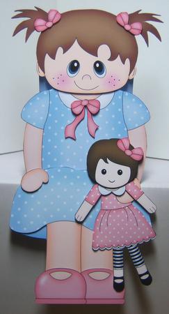 3D on the Shelf Card Kit - Little Toddler Cacy's Rag Dolly by Katie Silver