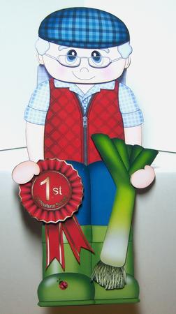 3D on the Shelf Card Kit - Village Show Leek Prize Harley by Katie Silver