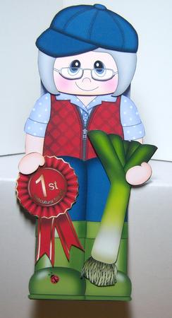 3D on the Shelf Card Kit - Village Show Leek Prize Monica by Katie Silver