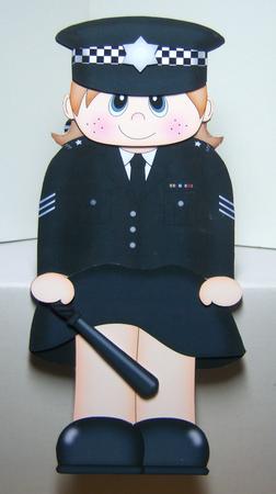 3D on the Shelf Card Kit - Police Sergeant Sally by Katie Silver