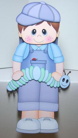 3D on the Shelf Card Kit - Little Toddler Elias' Caterpillar by Katie Silver