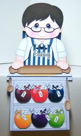 3D on the Shelf Card Kit - Little Bake Off Man Melvin by Katie Silver