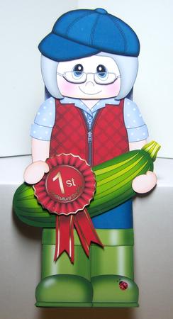 3D on the Shelf Card Kit - Village Show Marrow Prize Monica by Katie Silver