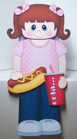 3D on the Shelf Card Kit - Take Away Hot Dog Night Shandi by Katie Silver